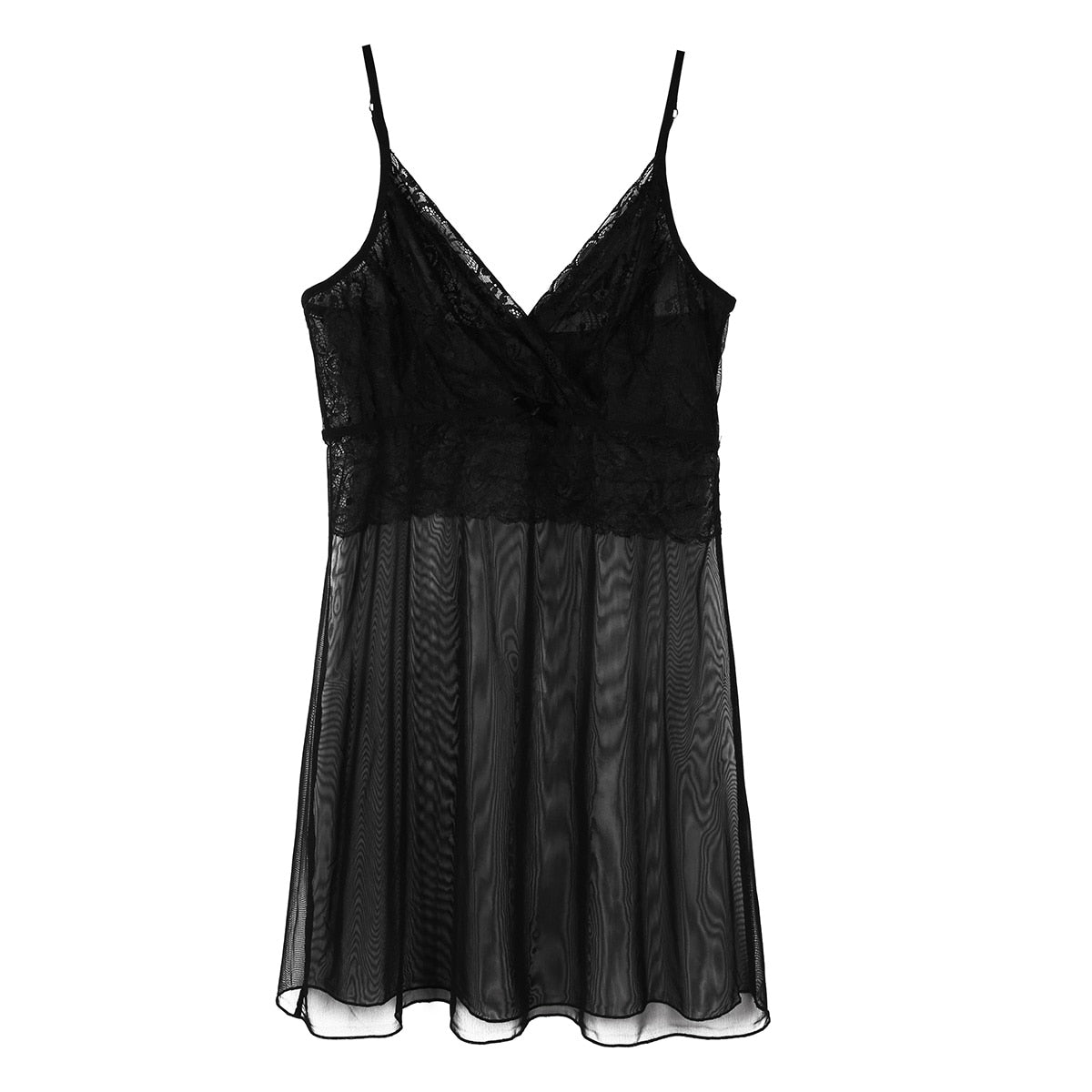 Sheer Mesh Lingerie Set: Crossdresser's Seductive Sleepwear