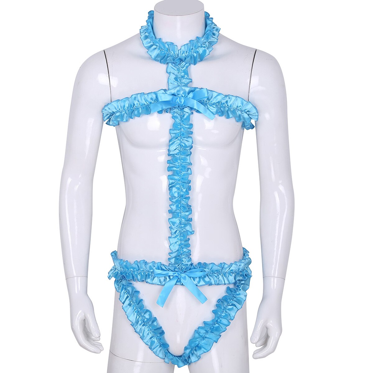 Sexy Robe Dress: Sheer Lace Babydoll Nightwear for Crossdressers