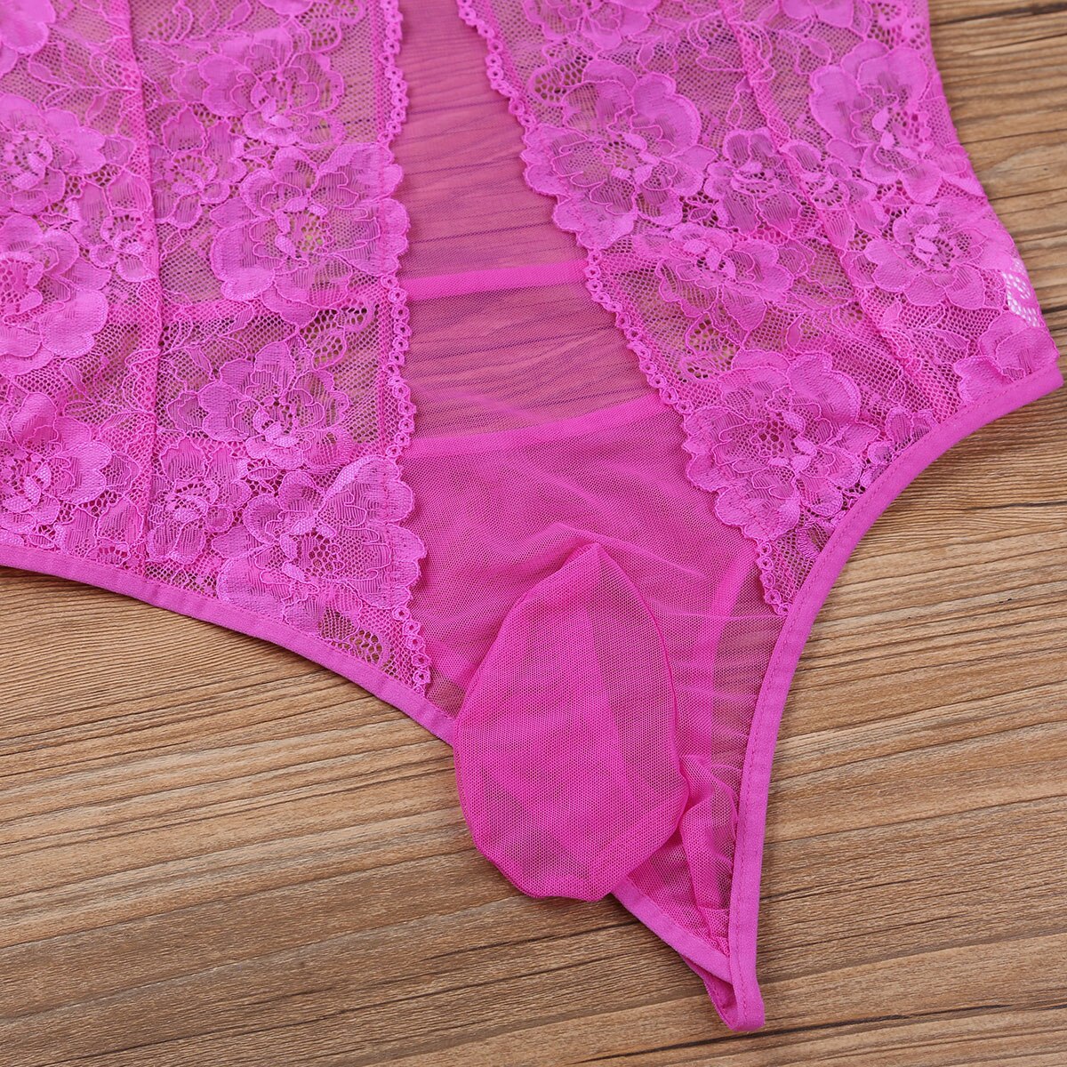 Sissy Lingerie Set: Lace Trimmed Pajama Set for Men