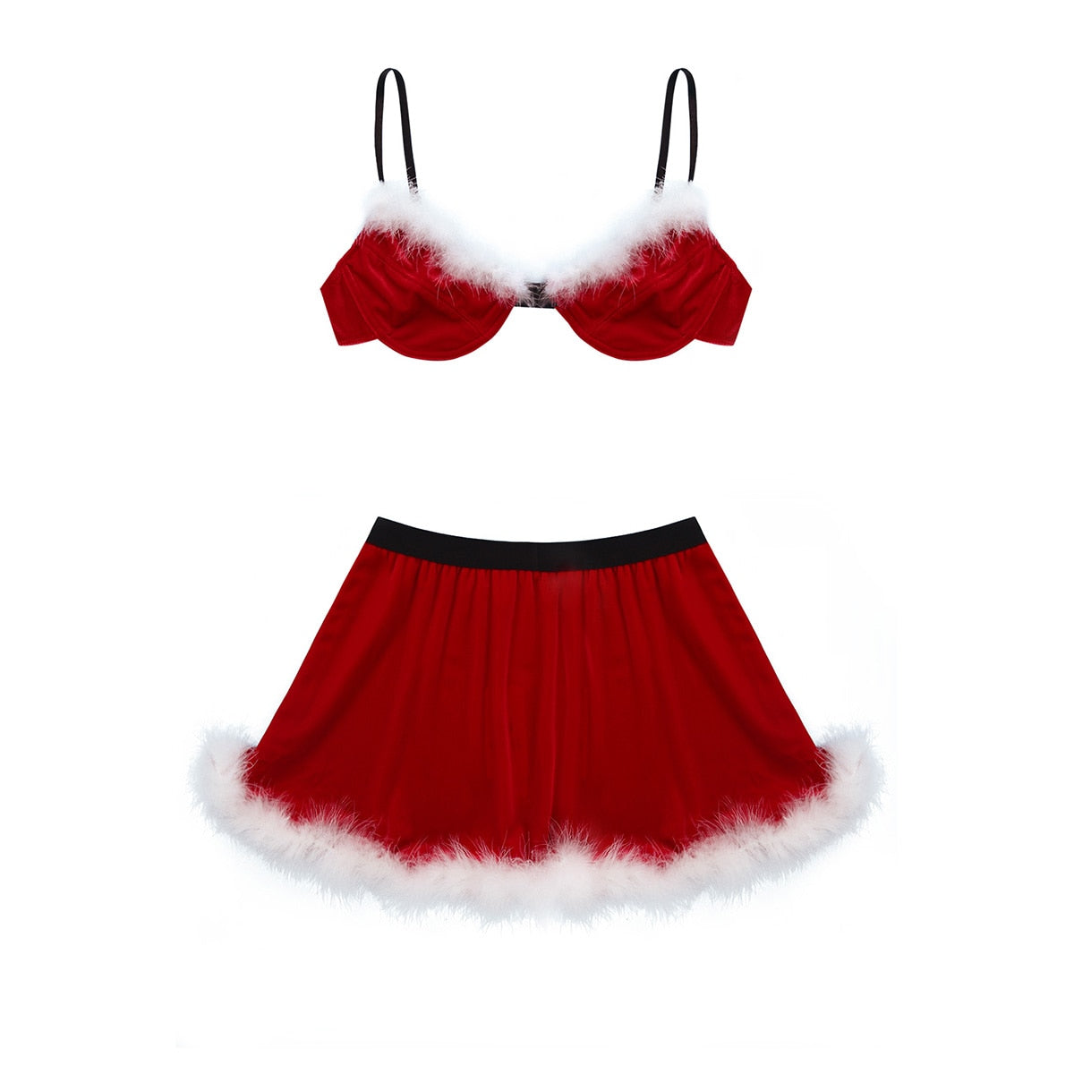Erotic Christmas Lingerie Set: Seductive Costumes for Crossdressers