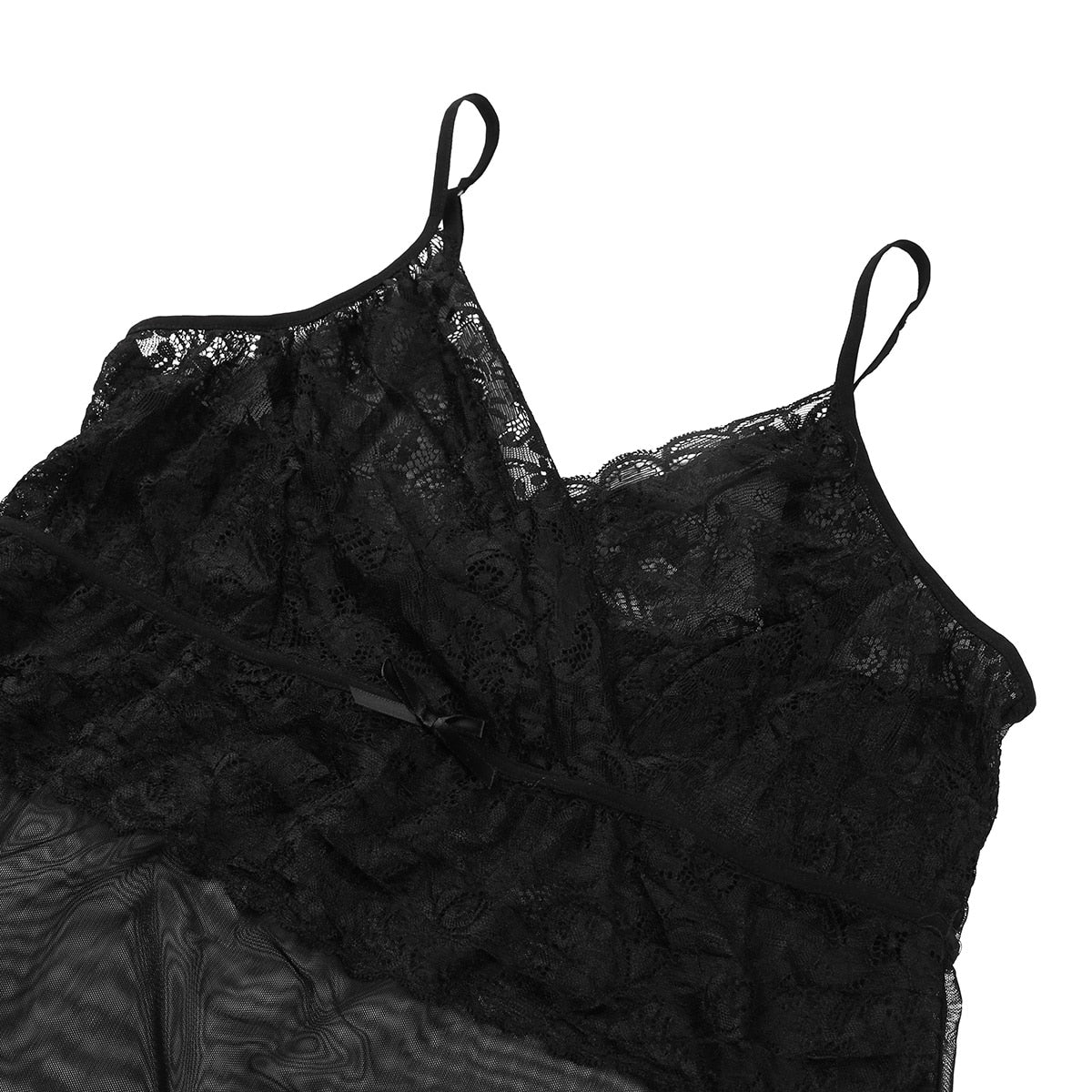 Sheer Mesh Lingerie Set: Crossdresser's Seductive Sleepwear