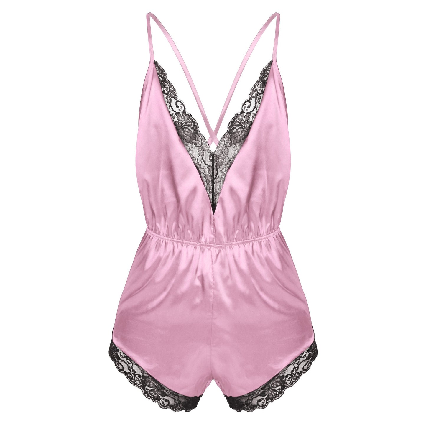 Satin Bodysuit Jumpsuit: Sensual Sleepwear for Crossdressers
