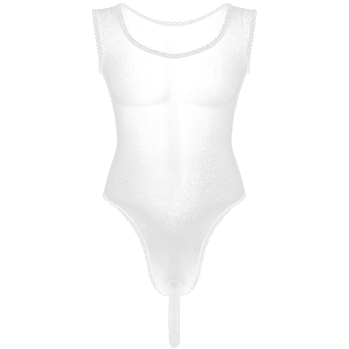 See-Through Lace Bodysuit: Sexy Nightwear for Men