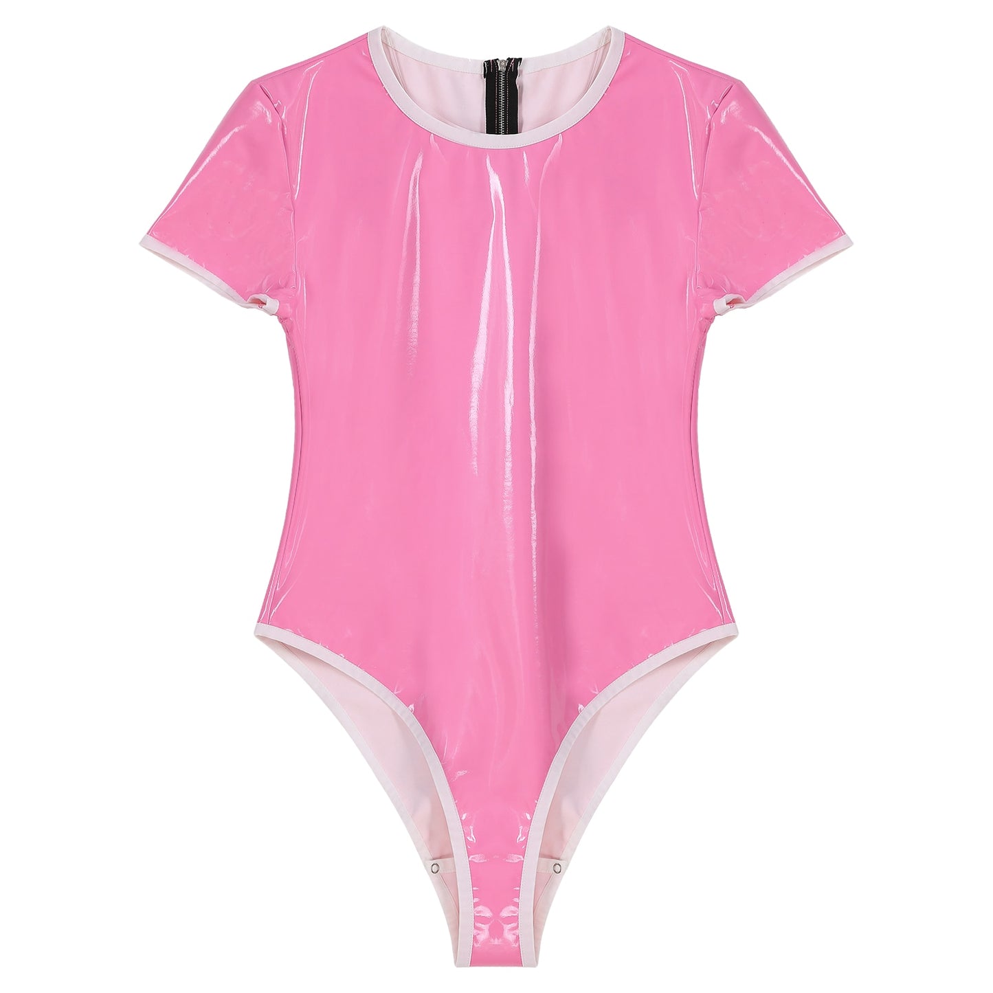 Patent Leather Bodysuit: Sexy Male Sissy Leotard for Parties