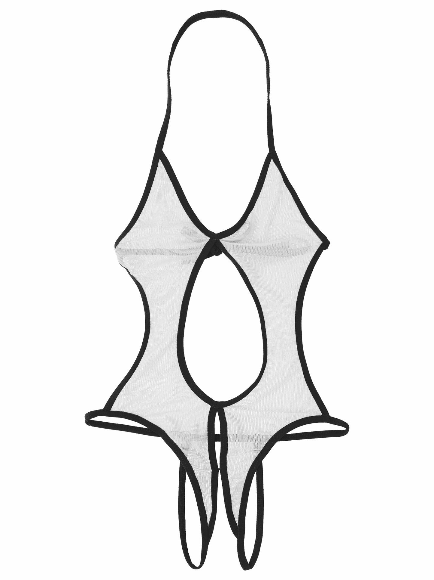 See-through Mesh Bodysuit: Seductive Lingerie for Sissy Role Play