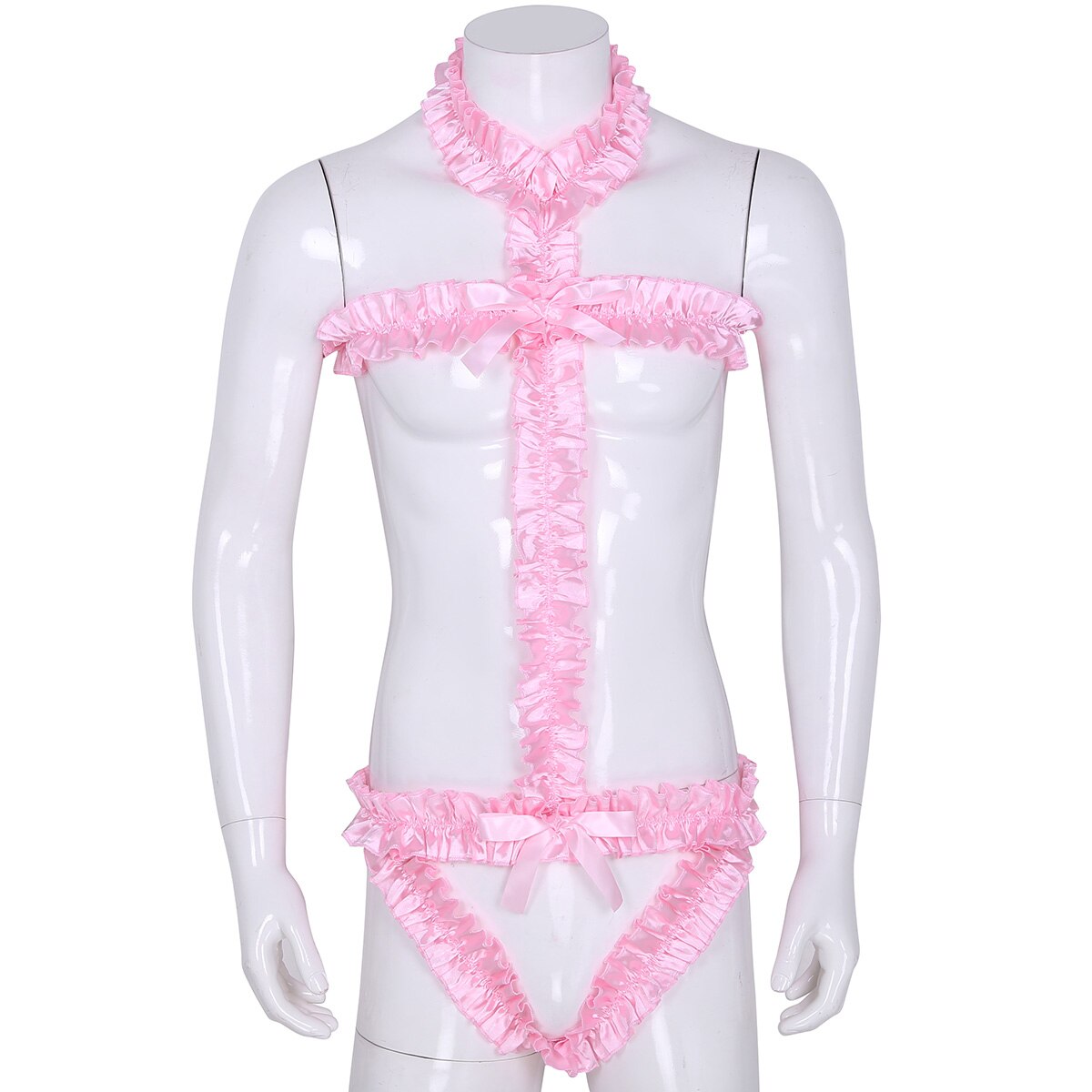 Sexy Robe Dress: Sheer Lace Babydoll Nightwear for Crossdressers