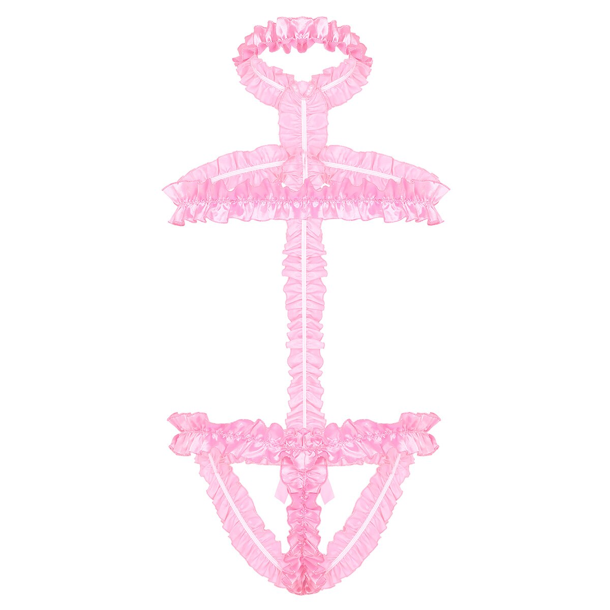 Sexy Robe Dress: Sheer Lace Babydoll Nightwear for Crossdressers