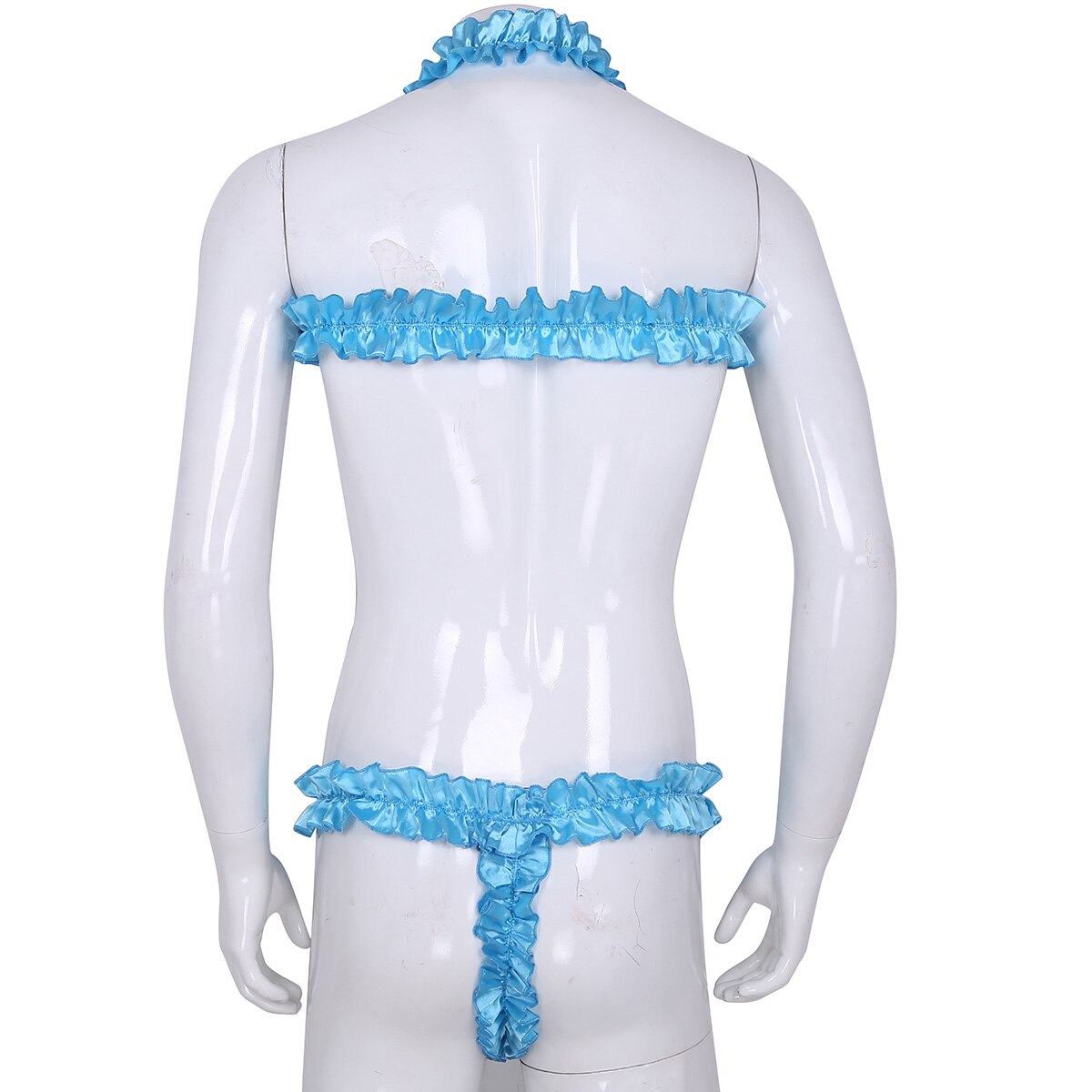 Sexy Robe Dress: Sheer Lace Babydoll Nightwear for Crossdressers