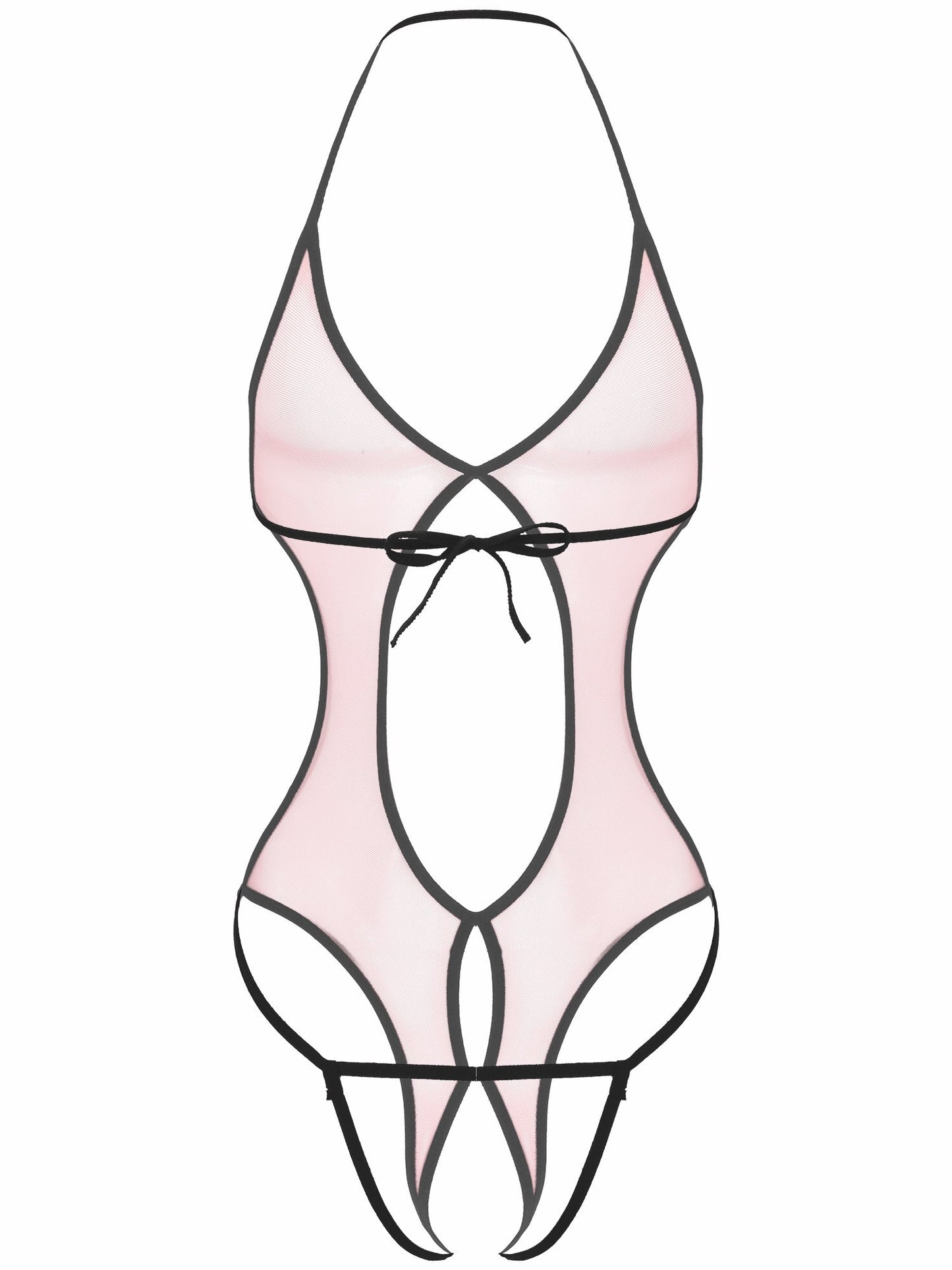 See-through Mesh Bodysuit: Seductive Lingerie for Sissy Role Play