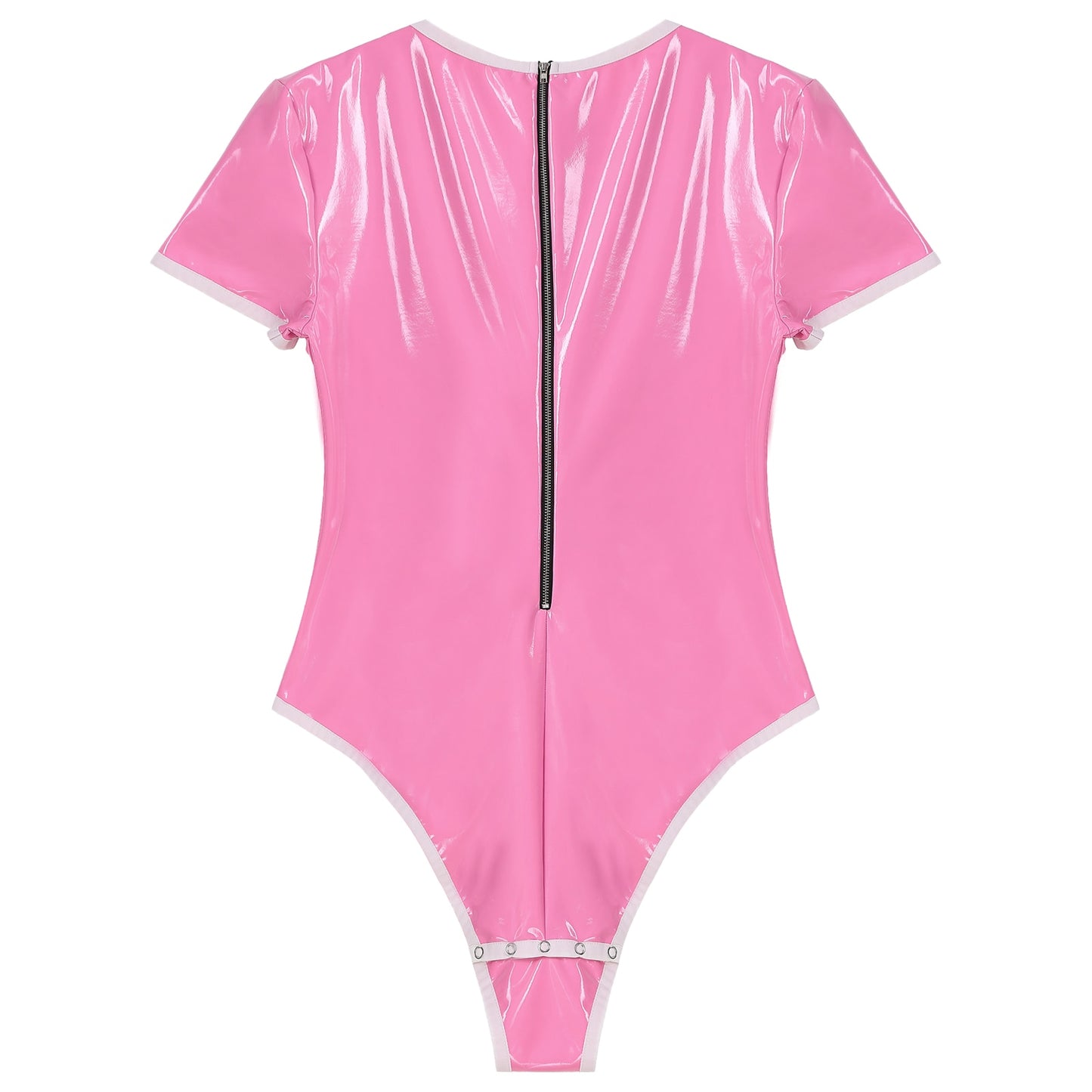 Patent Leather Bodysuit: Sexy Male Sissy Leotard for Parties