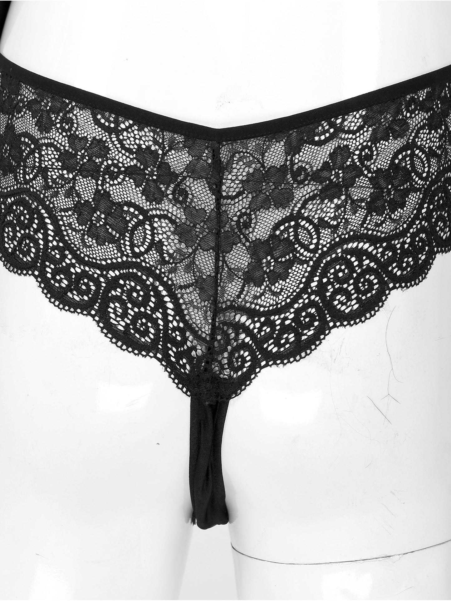 Sissy Lingerie Set: Lace Trimmed Pajama Set for Men