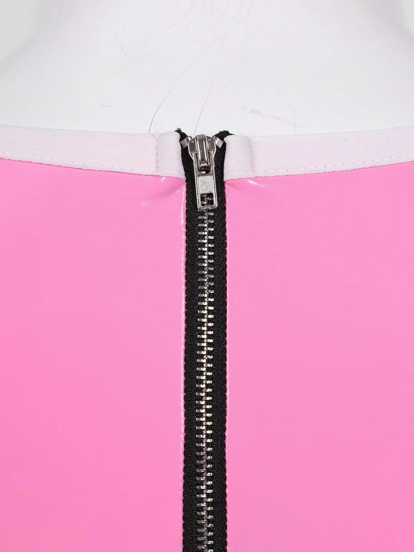 Pink Patent Leather Bodysuit: Sexy Male Sissy Lingerie