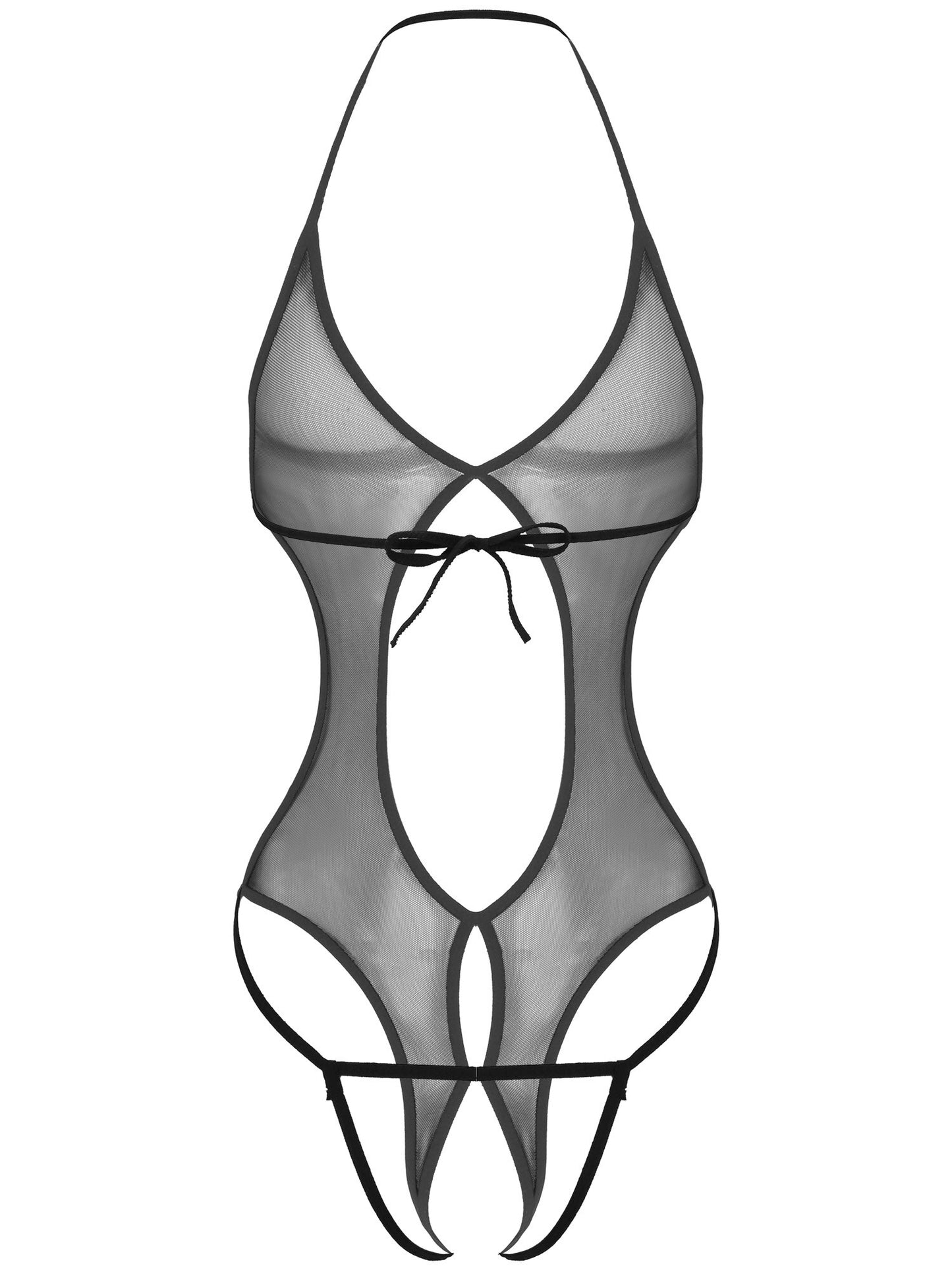 See-through Mesh Bodysuit: Seductive Lingerie for Sissy Role Play