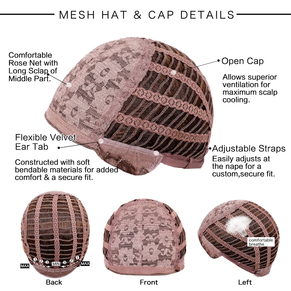 Ombre Ash Blonde Pixie Wig with Bangs - Crossdresser Cosplay Platinum Hair