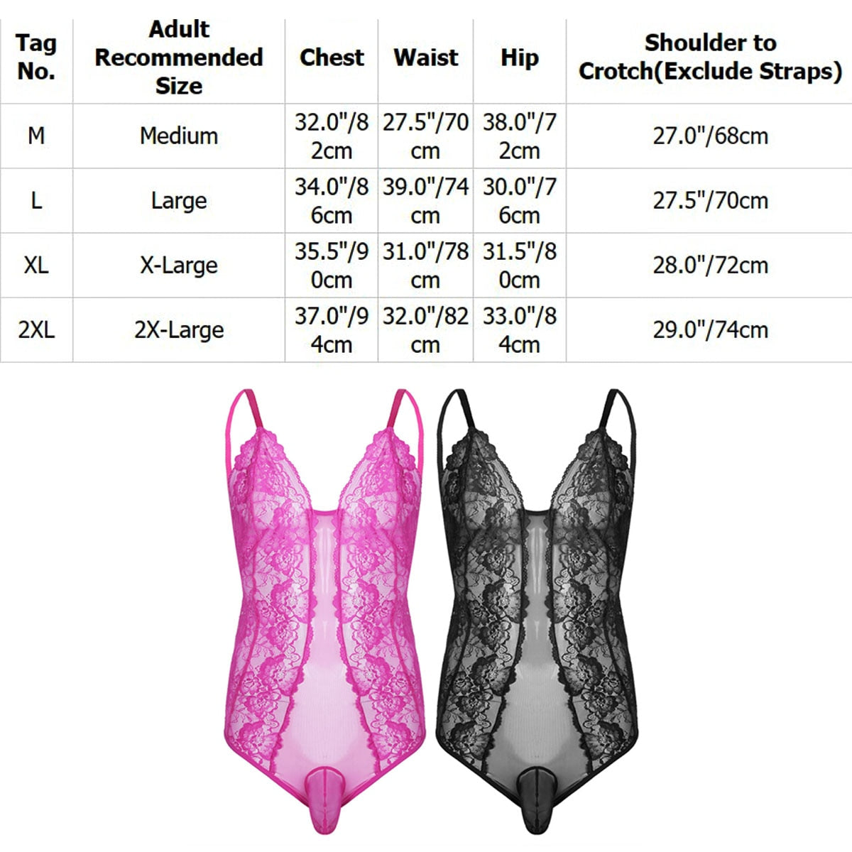 Floral Lace Sissy Bodysuit: Transparent Erotic Nightwear for Crossdressers