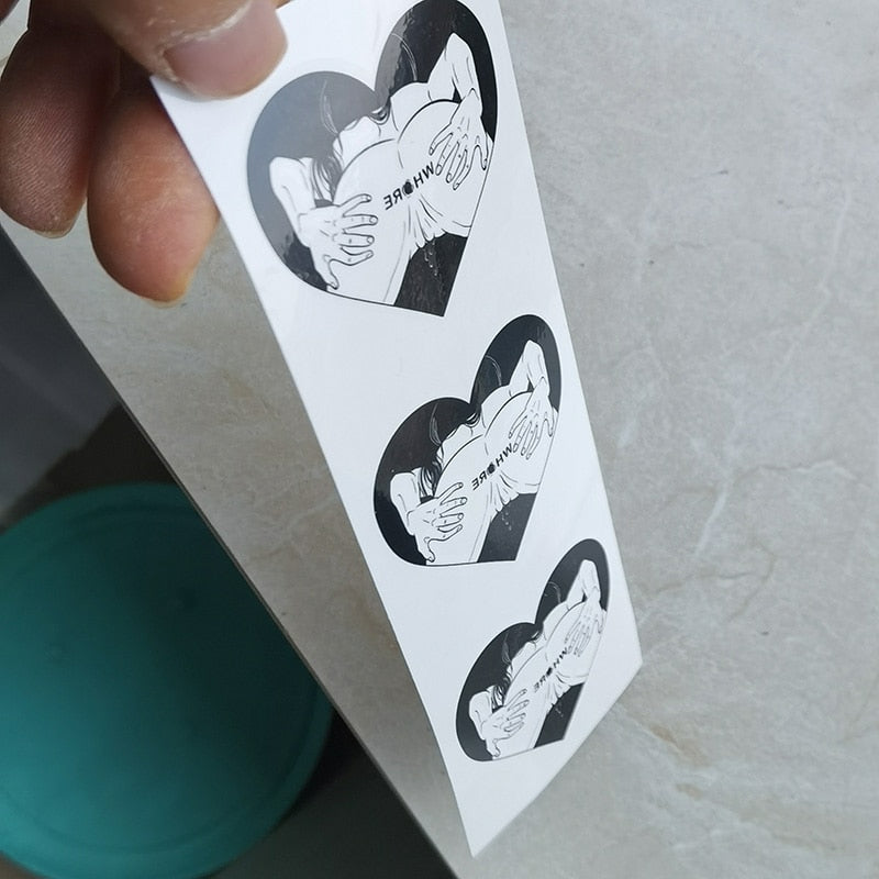 WHORE - Temporary Tattoo (10 Pieces)