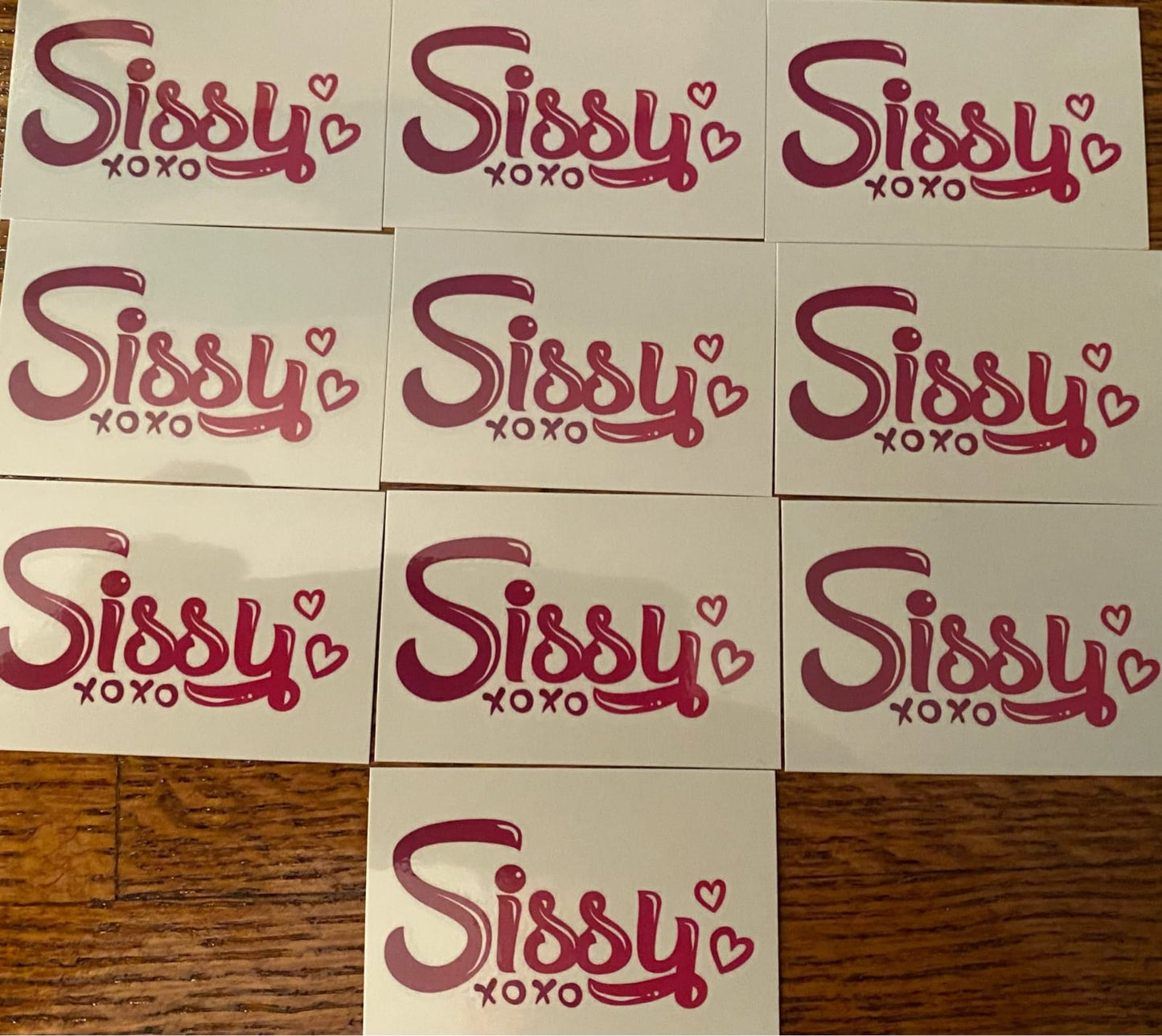 Sissy - Temporary Tattoo (10 Pieces)