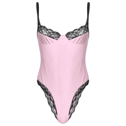 Sissy Bodysuit: Open Crotch Erotic Underwear for Men