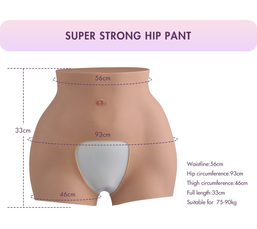 Artificial Silicone Buttock Enhancement Panties Fake Vagina Crossdressing for Crossdresser Transgender Drag Queen Shemale