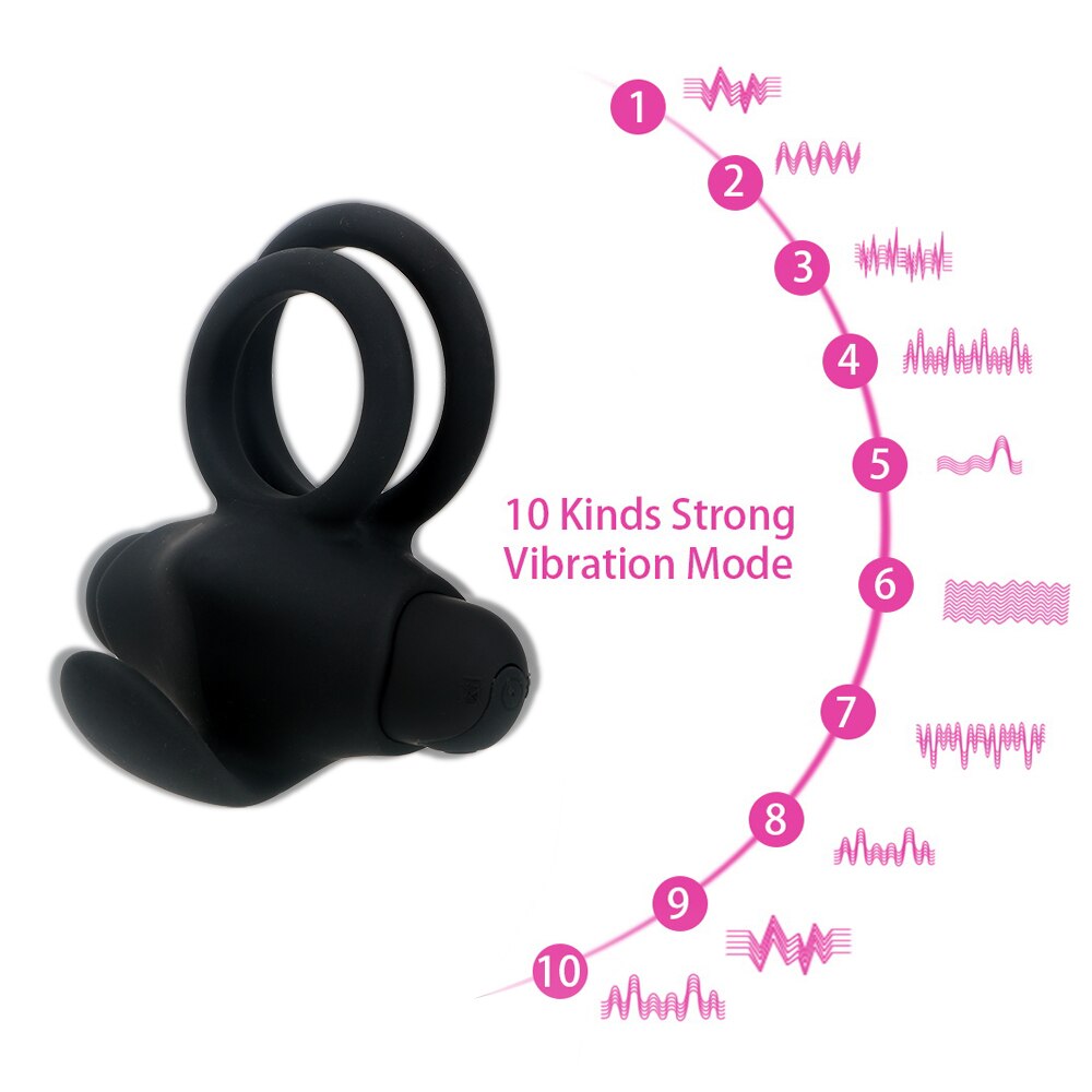 Ultimate Pleasure Enhancement: Vibrating Penis Rings with 10 Frequency Settings