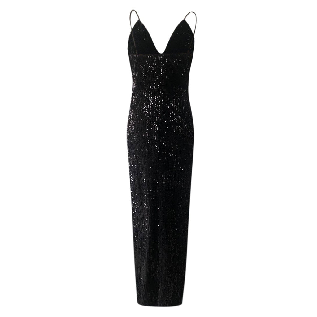 Deep V Party Dress