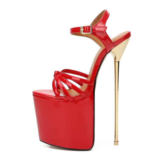Platfrom Pumps 22cm Cross-dressing Sexy Metal Heels