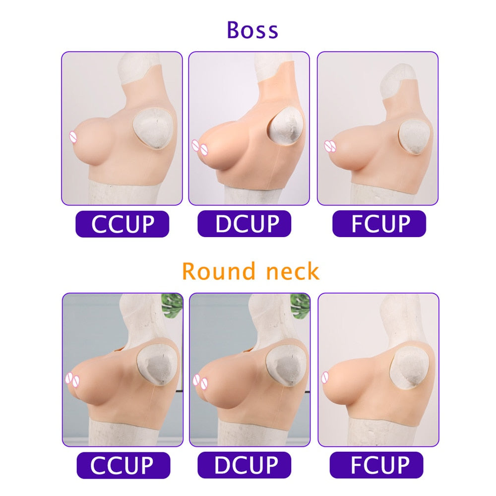 Silicone Breast Forms for Crossdressers - Realistic Fake Boobs