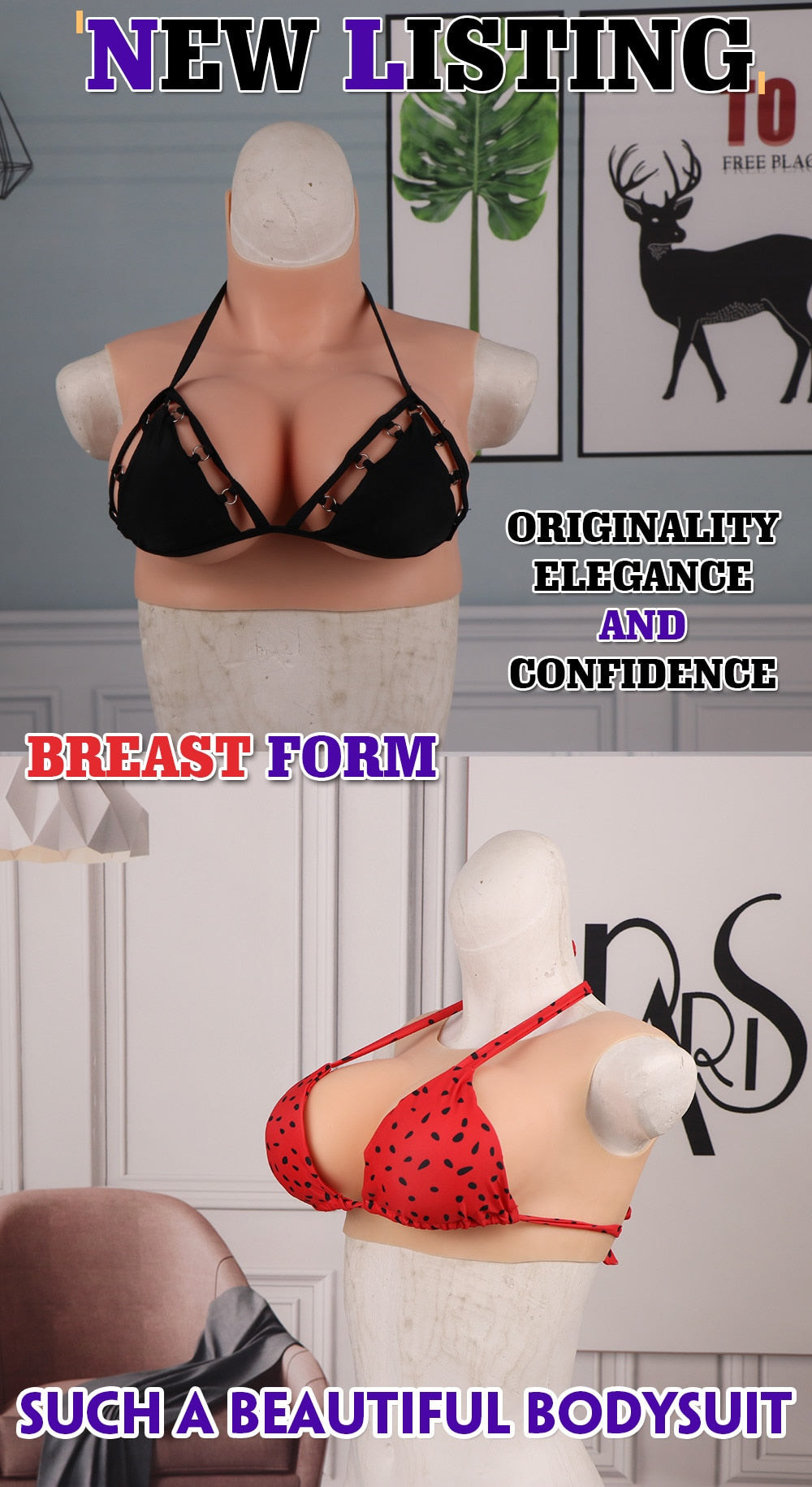 Silicone Breast Forms for Crossdressers - Realistic Fake Boobs