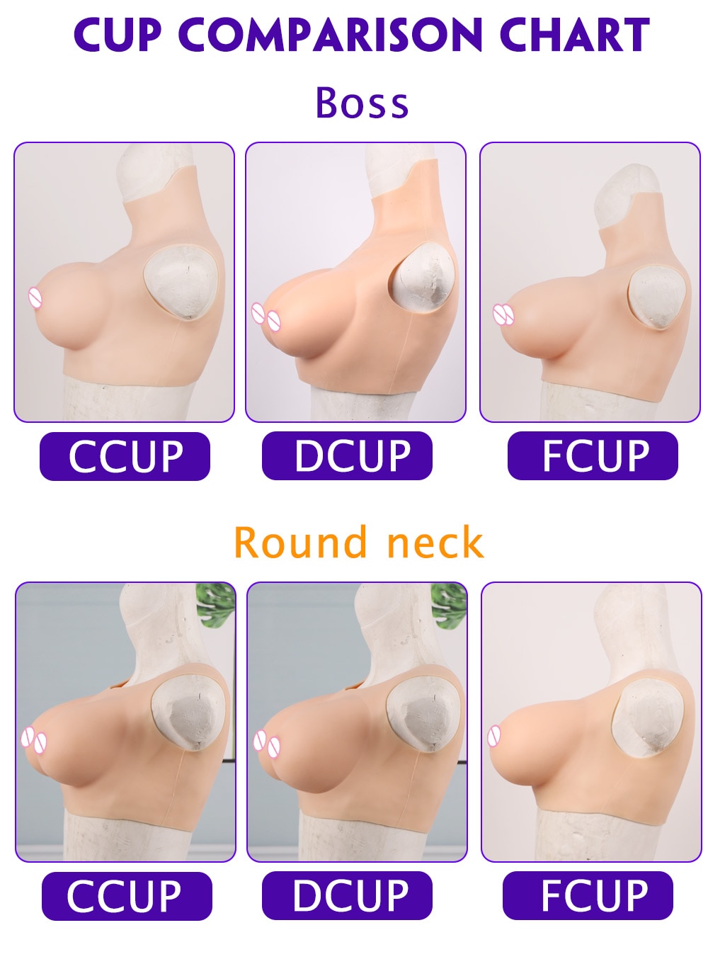 Silicone Breast Forms for Crossdressers - Realistic Fake Boobs