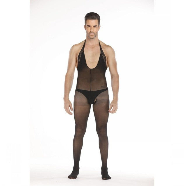 Sexy Open Crotch Lingerie Bodystocking