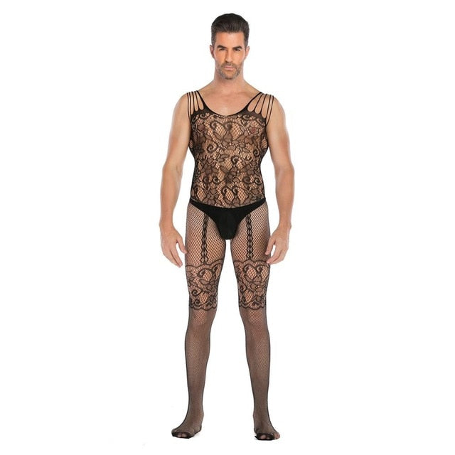 Sexy Open Crotch Lingerie Bodystocking
