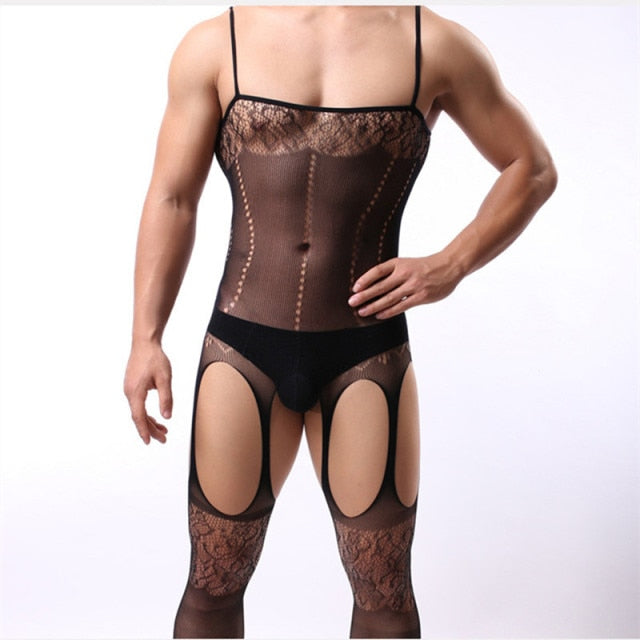 Sexy See-Through Fishnet Bodystocking for Bedroom Play
