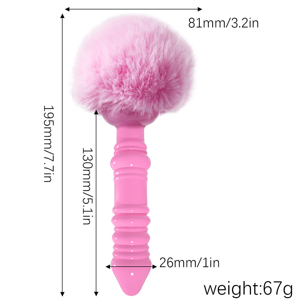 Rabbit Ripples: Anal Bead Butt Plug with Vibrating Rabbit Ears - Explore New Depths of Pleasure