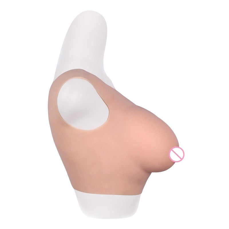 D Cup Silicone Boobs Breast Forms Tights Suit Transgender