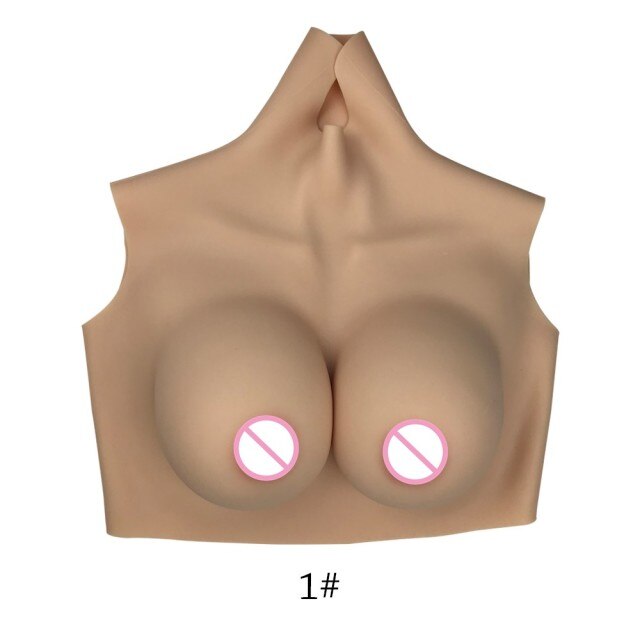 D Cup Silicone Boobs Breast Forms Tights Suit Transgender