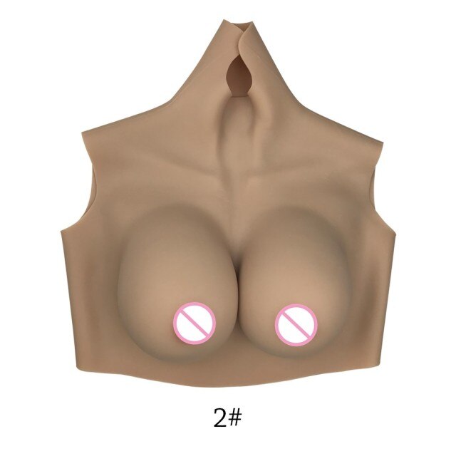 D Cup Silicone Boobs Breast Forms Tights Suit Transgender