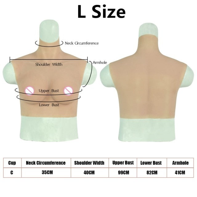 Silicone Breast Forms for Transgender - C Cup Size