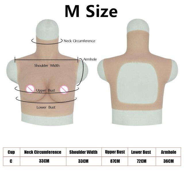 Silicone Breast Forms for Transgender - C Cup Size