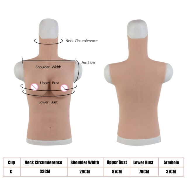 Silicone Breast Forms for Transgender - C Cup Size