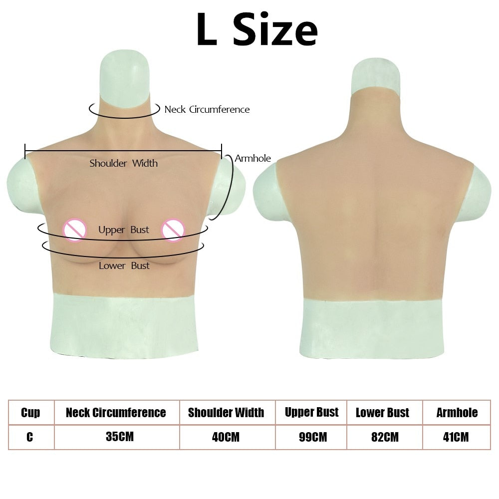 Silicone Breast Forms for Transgender - C Cup Size