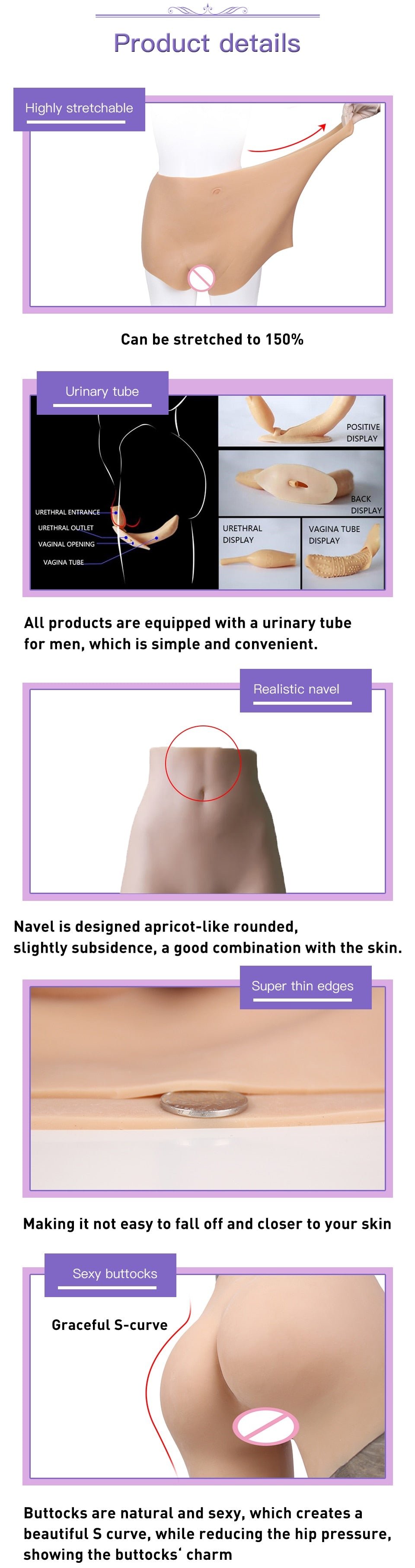 Fake Buttocks Transgender Vagina