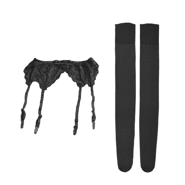Multicolor Sling Stocking Garter Belt
