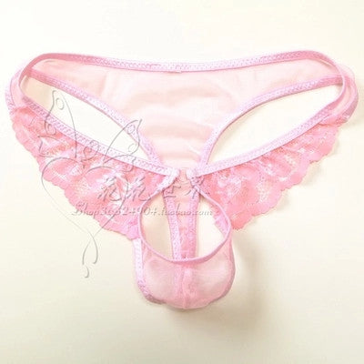 Men's sexy open crotch panties