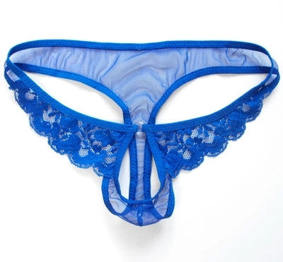 Men's sexy open crotch panties