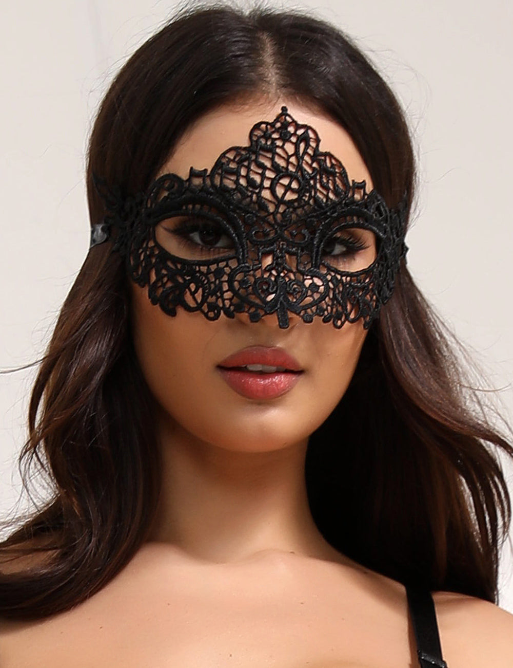 Enchanting Black Masquerade Eye Mask - 2 Pieces