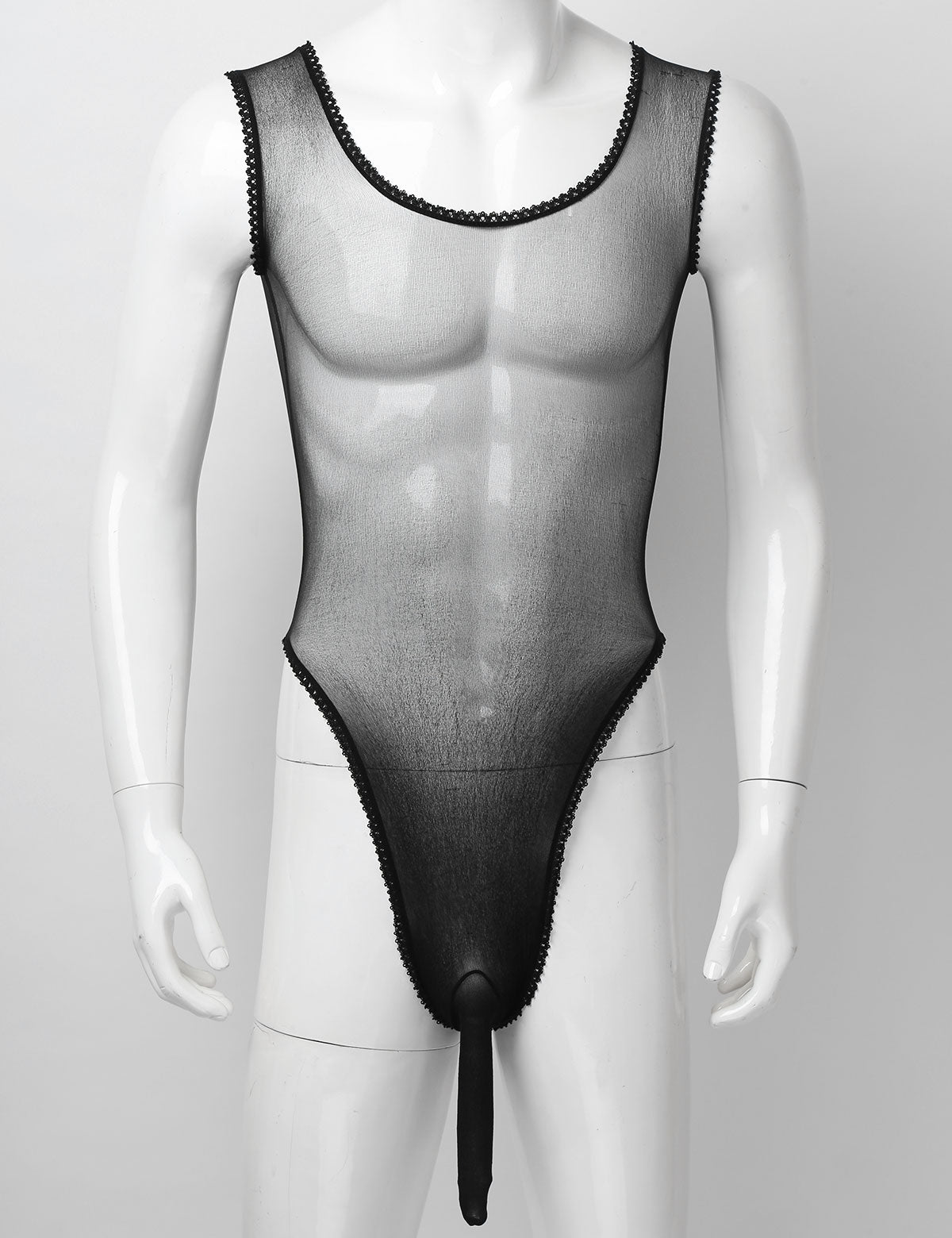 Satin Bodysuit for Crossdressers - Style 3 - Image 11