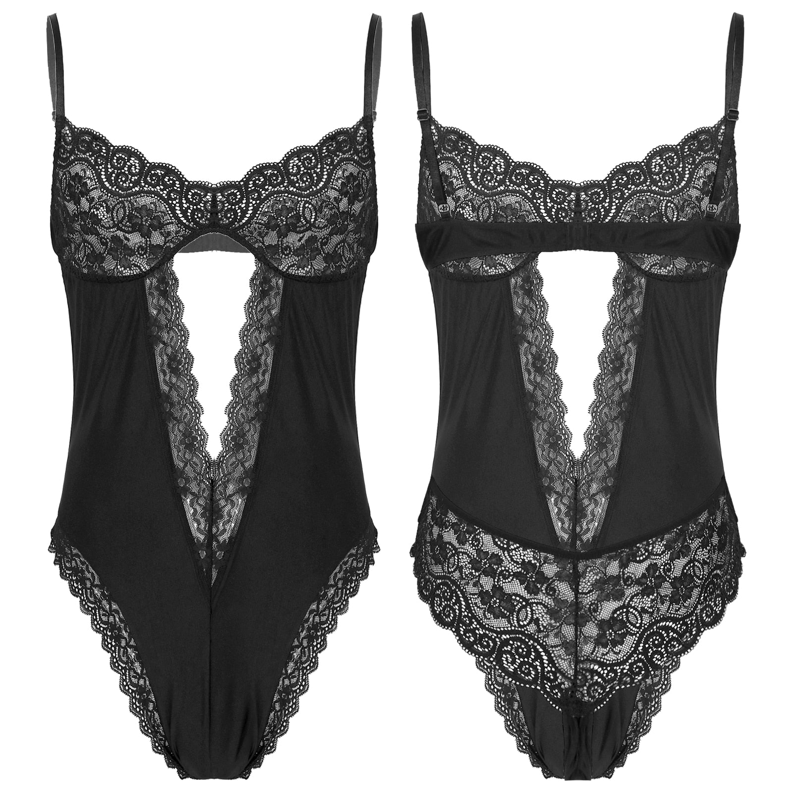Sheer Mesh Catsuit for Crossdressers - Style 2 - Image 10