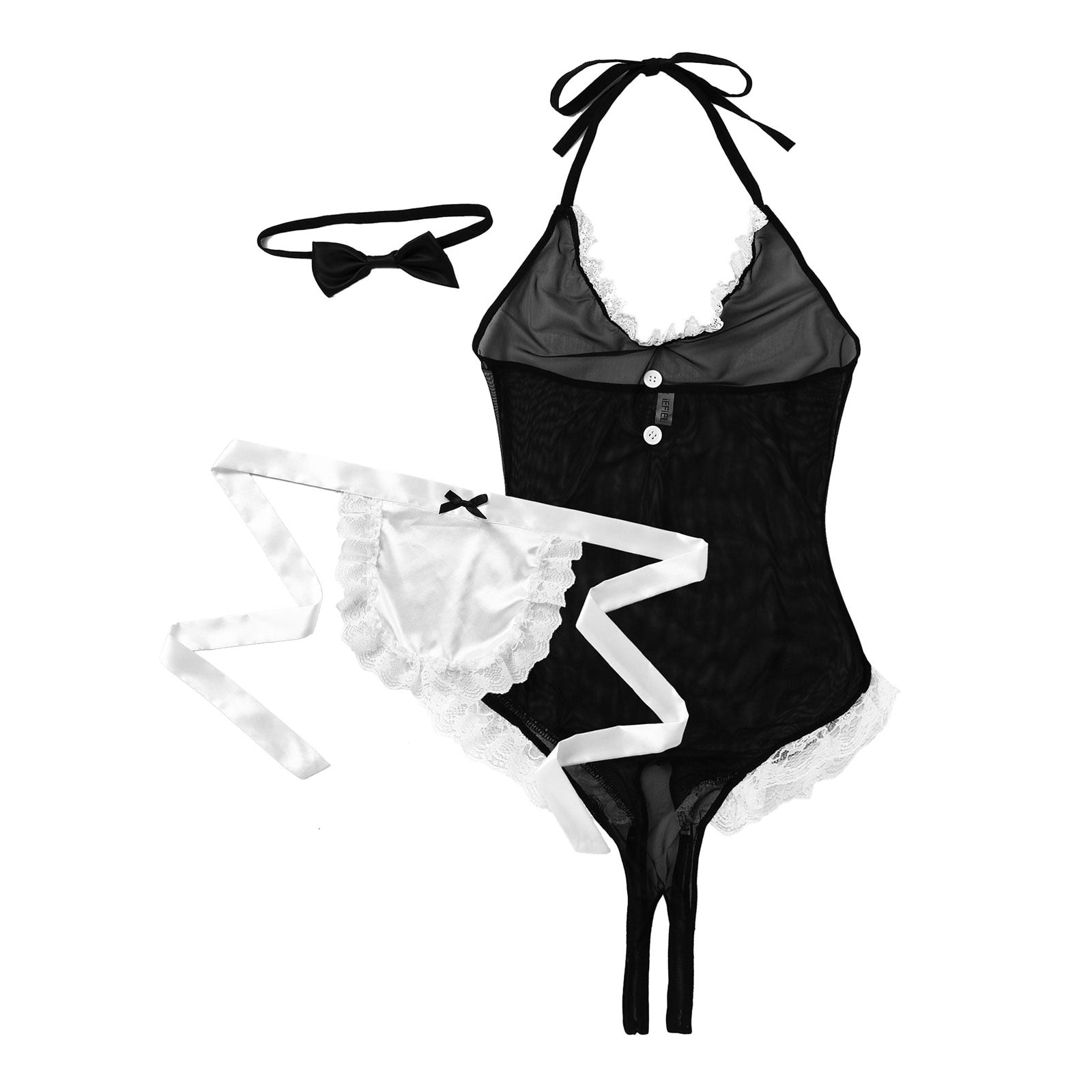 Lace Bodysuit for Crossdressers - Style 3 - Image 11