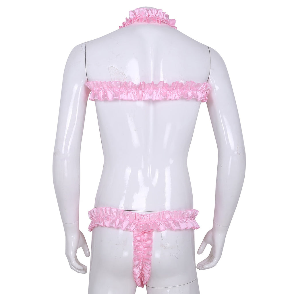 Lace Bodysuit for Crossdressers - Style 9 - Image 3