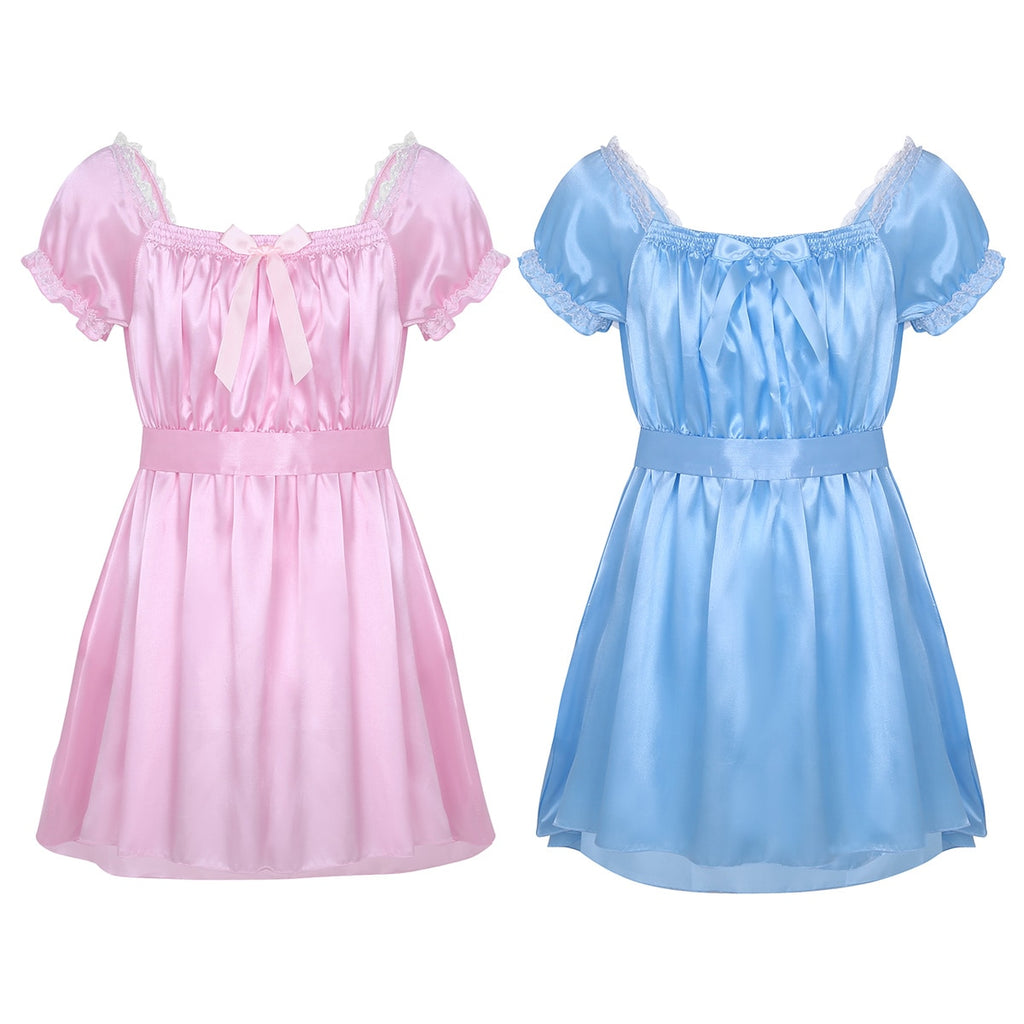 Satin Bodysuit for Crossdressers - Style 6 - Image 7
